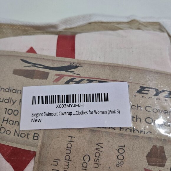 Third Eye Bikini Sarong Wrap Swimsuit Cover up in Pink Floral - One Size - Picture 4 of 5